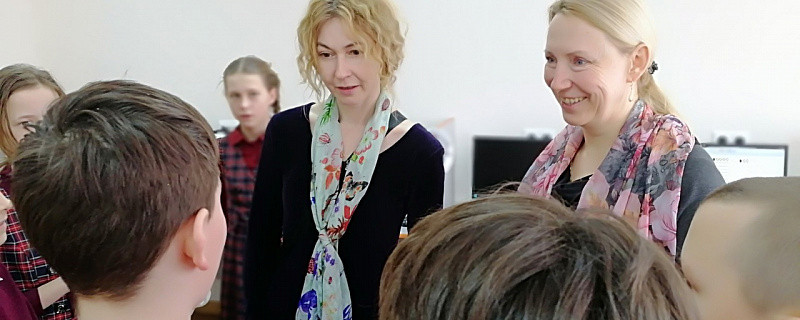 Гости в гимназии